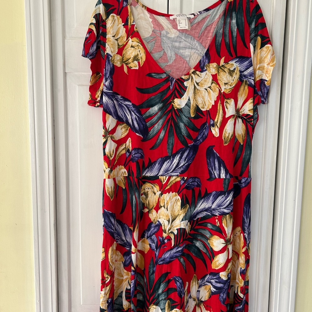 Vibrant Floral Women's Dress